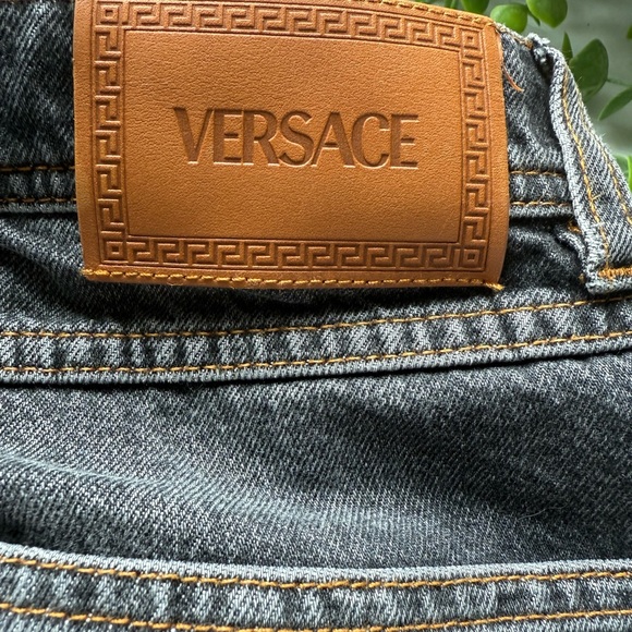 Versace Slashed Jeans Sz 27 grey/black - Picture 7 of 9
